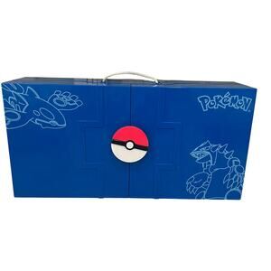 Pokemon Groudon & Kyogre 2004 Blue Carrying Case